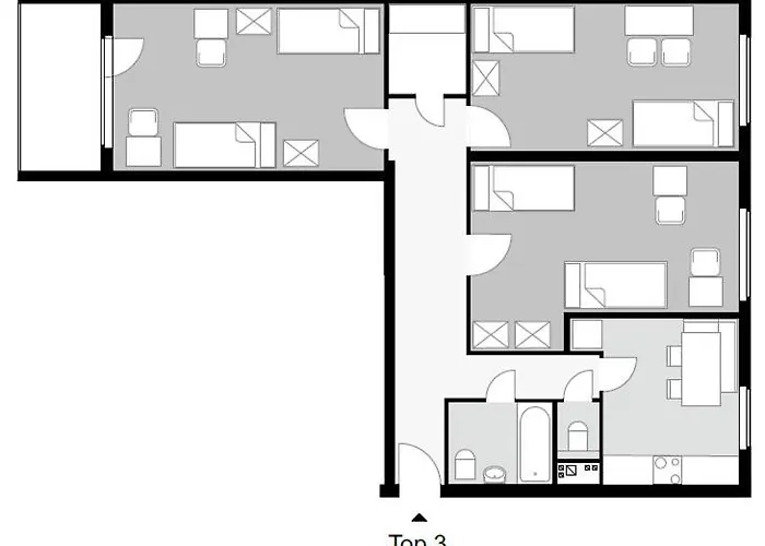 Appartement Roomy For Families And Groups